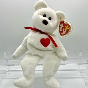 Ty Beanie Baby Valentino Bear Plush